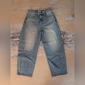 Pistola Eli Barrel Leg High Rise Blue Women Jeans Size 26